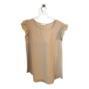 Les Amis Ruffle Top Size M